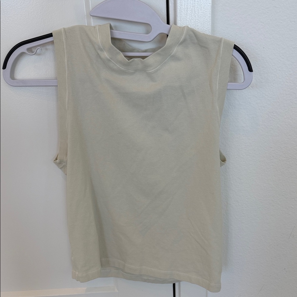 SKIMS Cream Sleeveless Tank Top